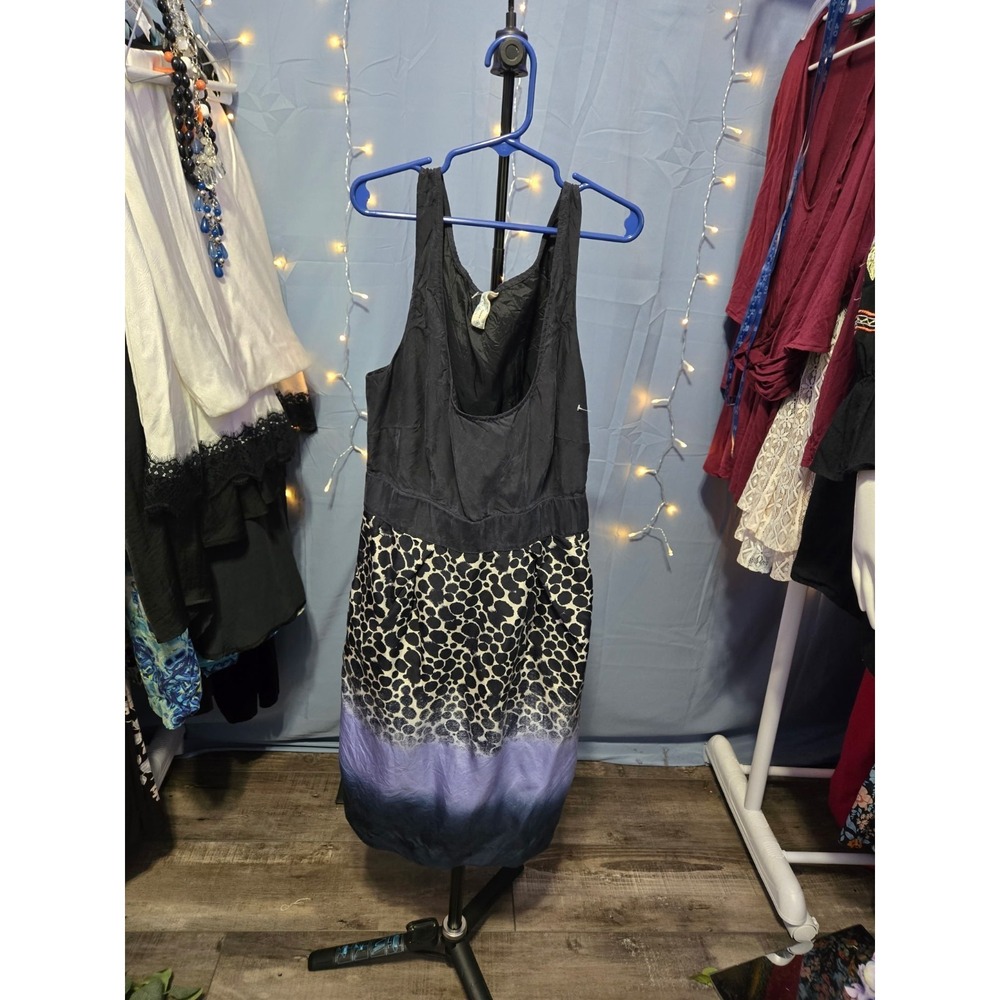 Maeve Anthropologie Silk Sleeveless Ombre Spotted Artsy Dress Size XS